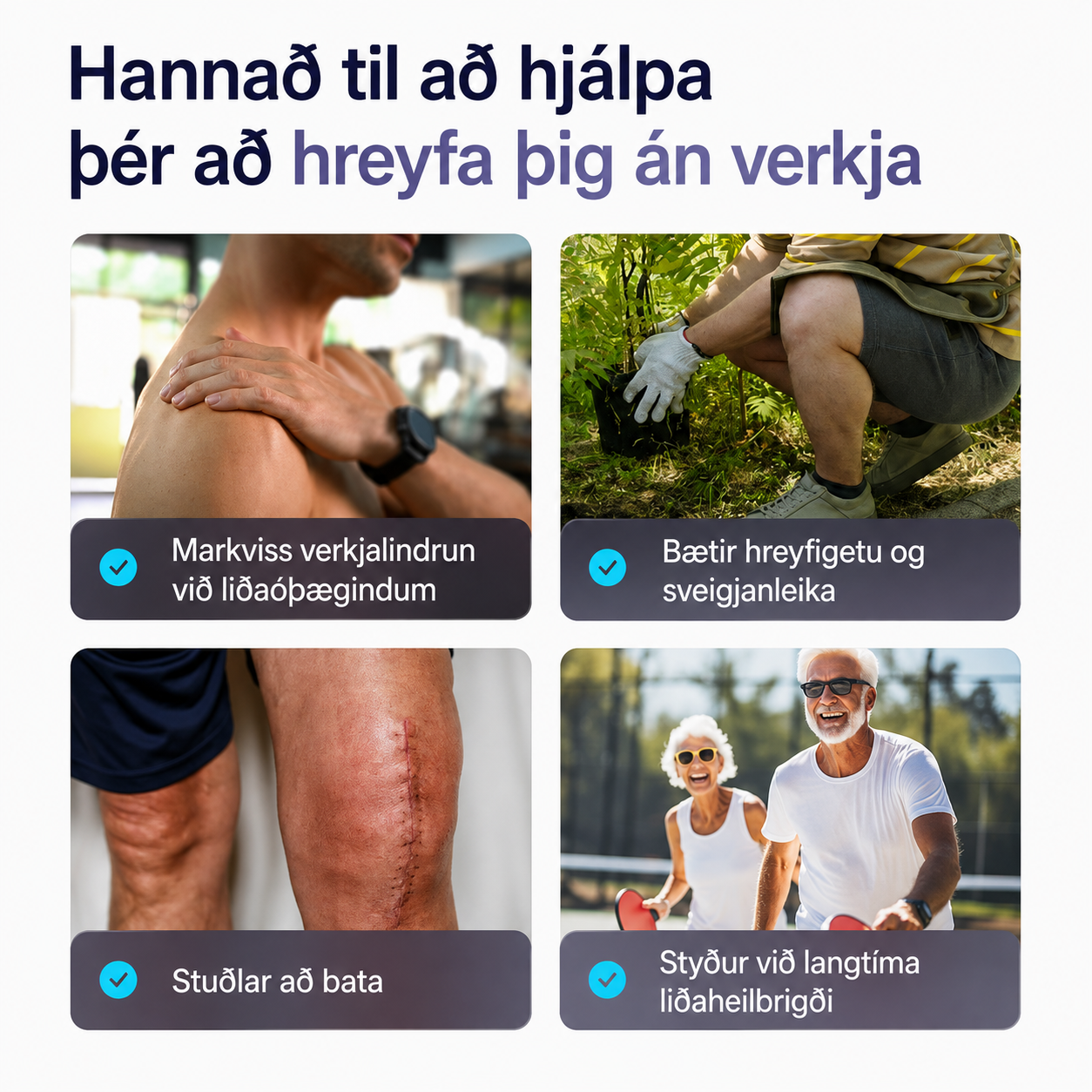 MOVE+ LED-ljós og leysir