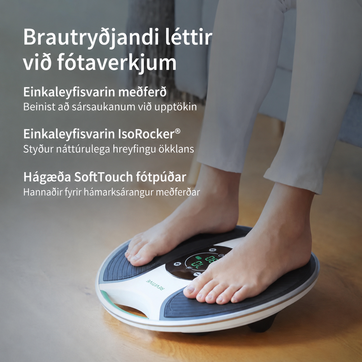 NÝTT Revitive Medic® – Klínískt sannreyndur blóðrásarörvi – Lyfjalaus lindrun við verkjum og eymslum í fótleggjum og líkama